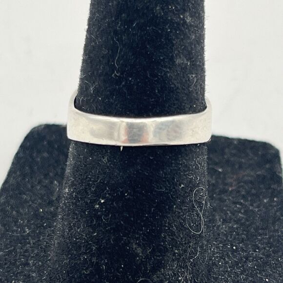 Navajo Handmade Ring 925 Sterling Silver Spiderweb Turquoise Native Artist 30’s - Picture 4 of 8